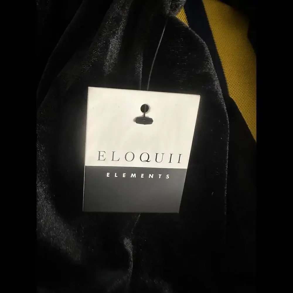 Eloquii Elements whimisigoth witch black velvet twisted crop top Size 20 - Picture 8 of 8